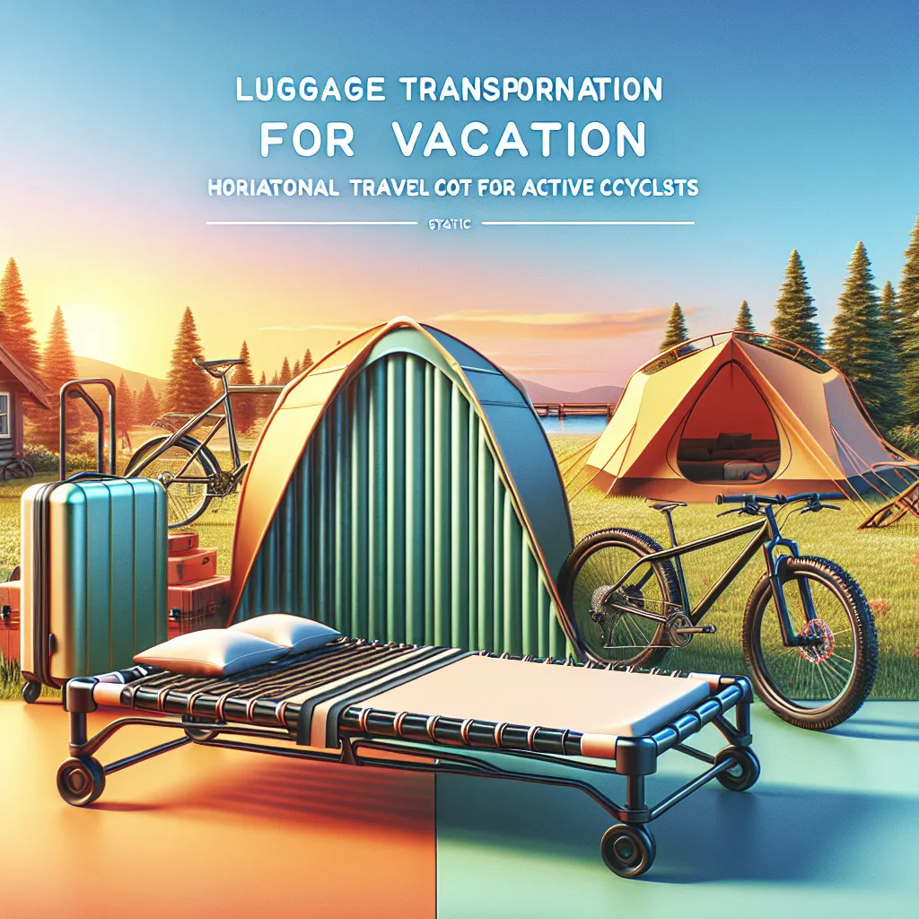 Transport bagażu na wakacje: Łóżeczko turystyczne poziomowe dla aktywnych rowerzystów